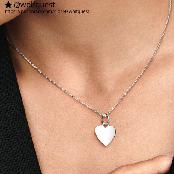 Pandora Engravable Heart Tag Pendant - Picture 5 of 6